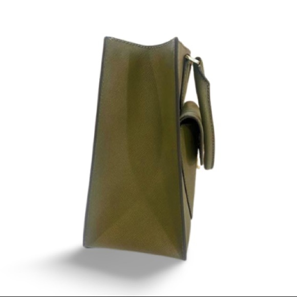 Michael Kors Bridgette Medium Olive Green Leather Tote and Wallet - Picture 10 of 10